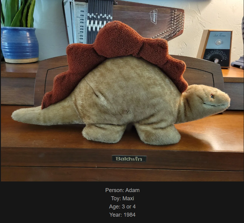 Day 806 - Join Me on My Journey at www.saidtheskinhorse.com, Celebrating Our Childhood Treasures with Maxi!