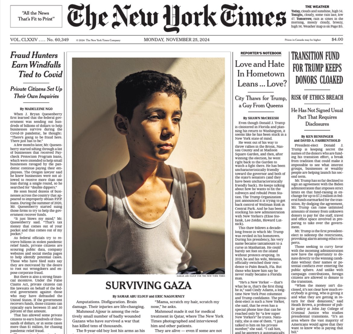 A shocking headline from The New York Times