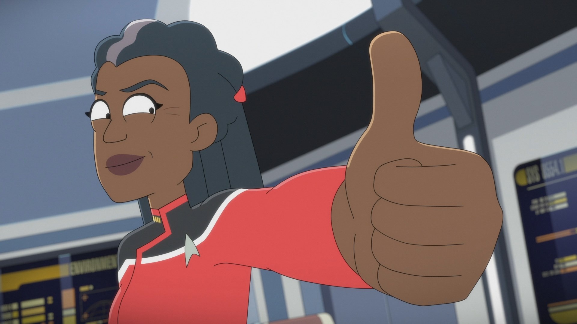 Carol Freeman Gives a Thumbs Up!
