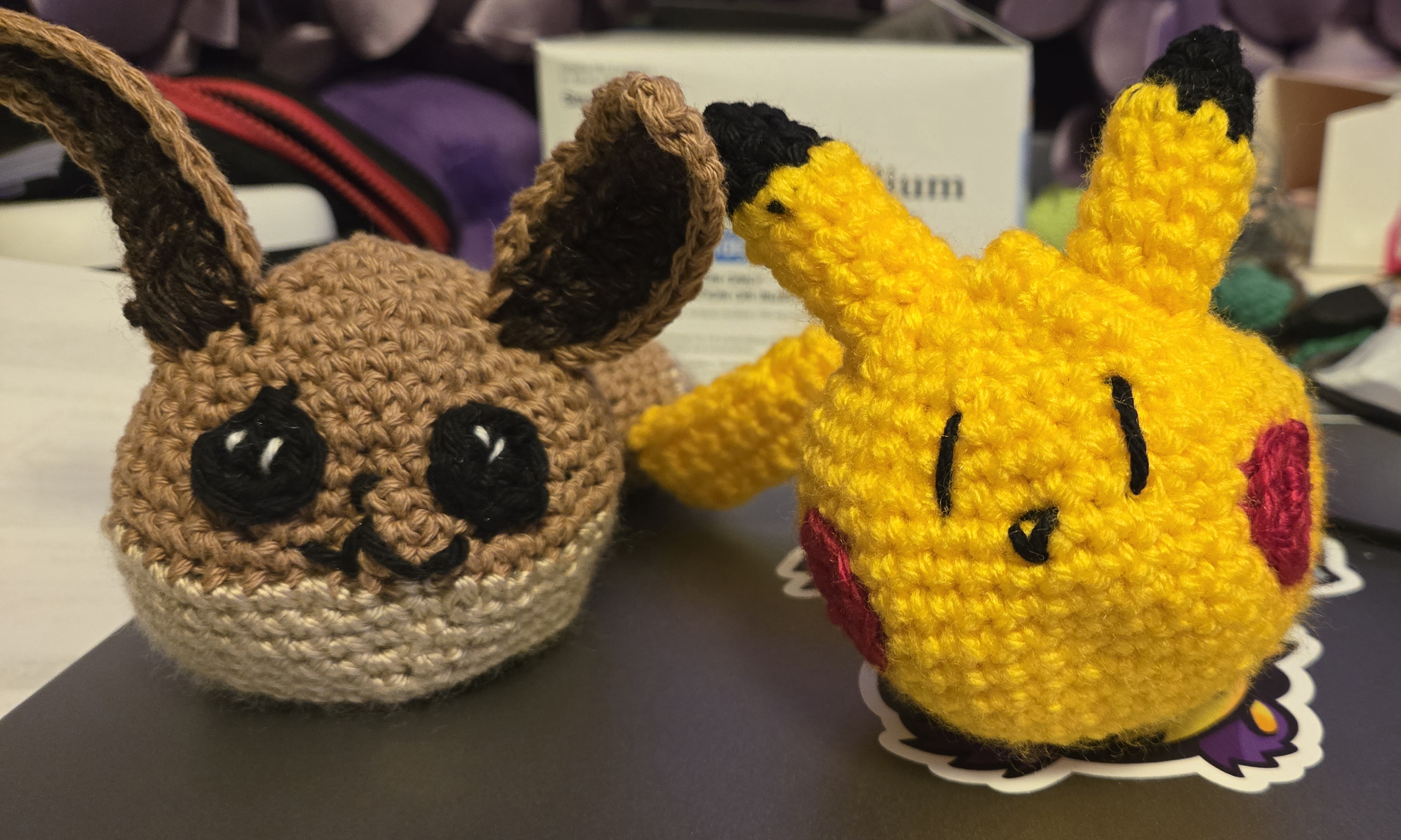 Adorable Pikadumpling and Eevorb Amigurumi Creations
