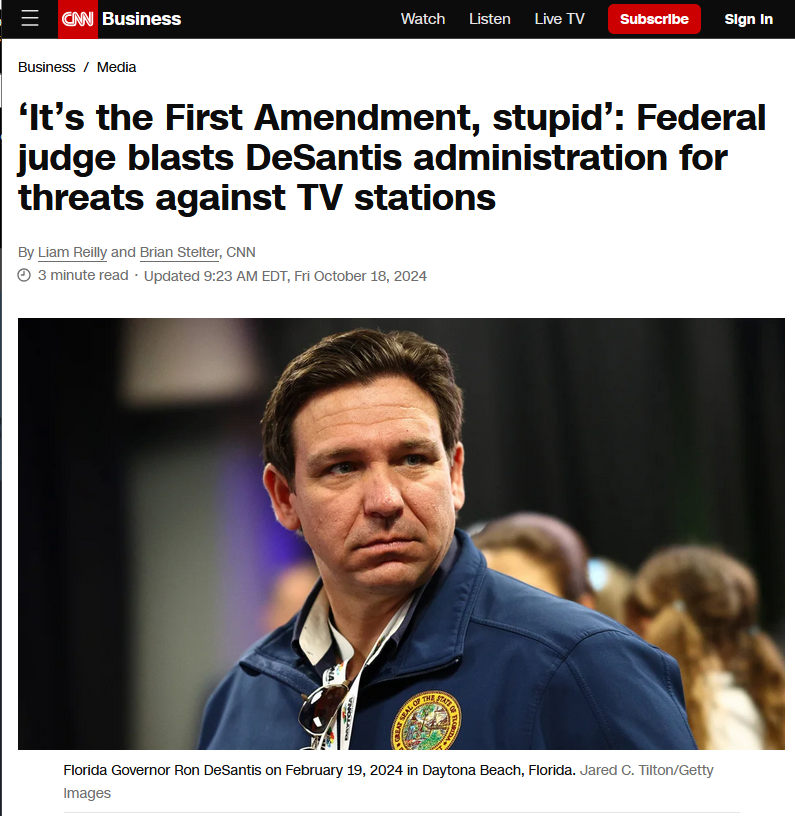 Clueless Governor Only Aware of the Second Amendment
