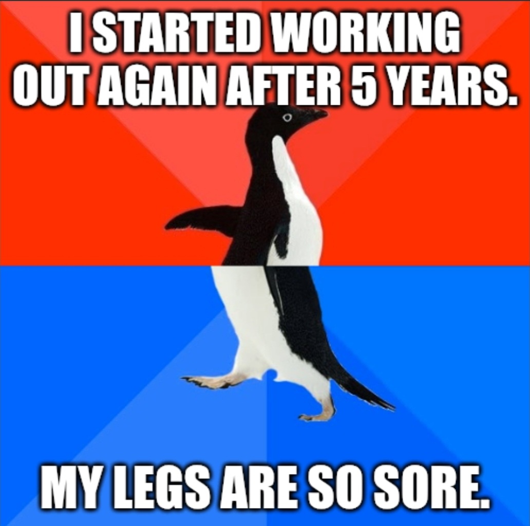 When Friday Leg Day Hits Hard: Struggling to Walk