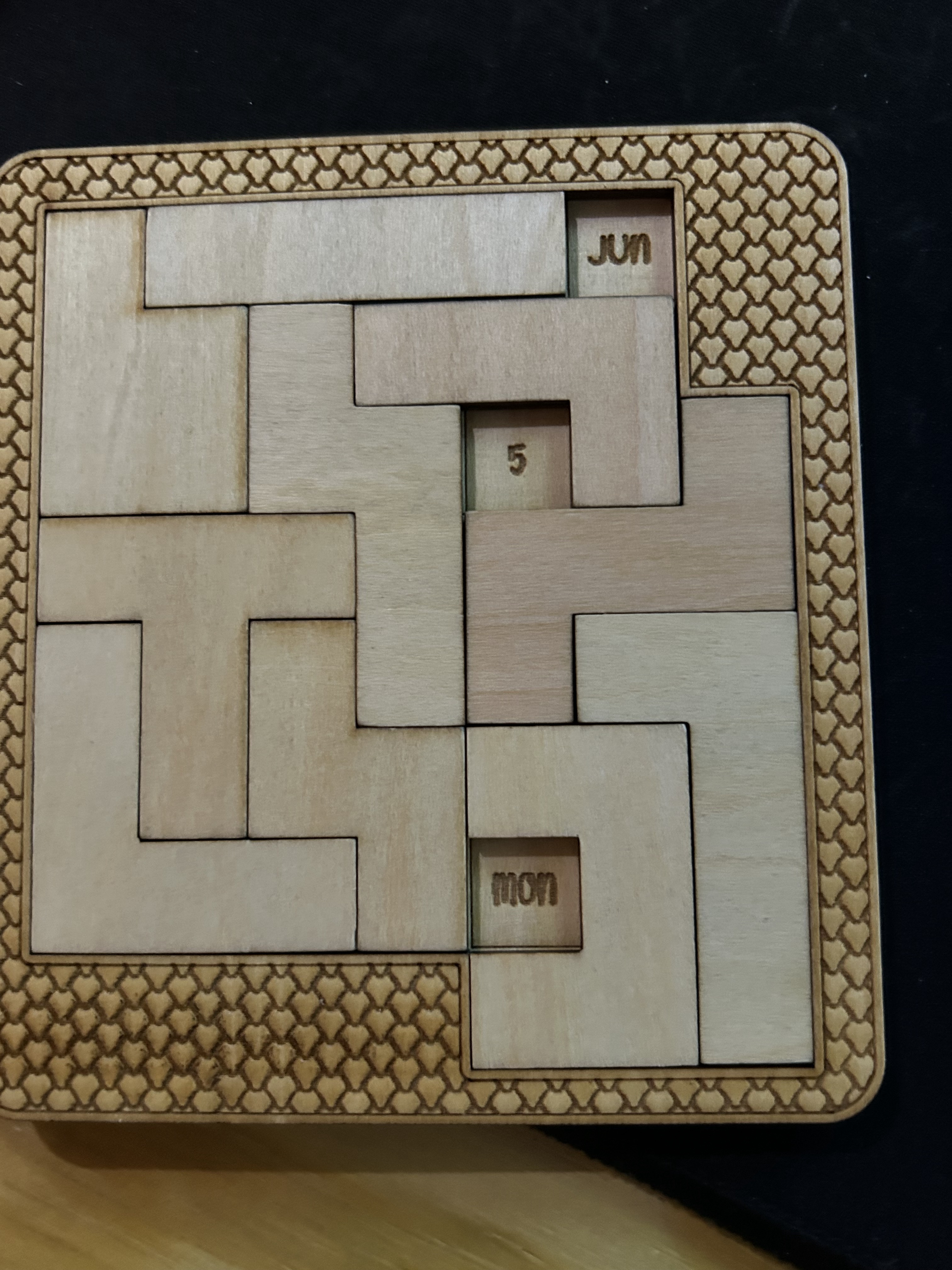 Laser-Cut Puzzle Solutions Available from June 5th to June 11th