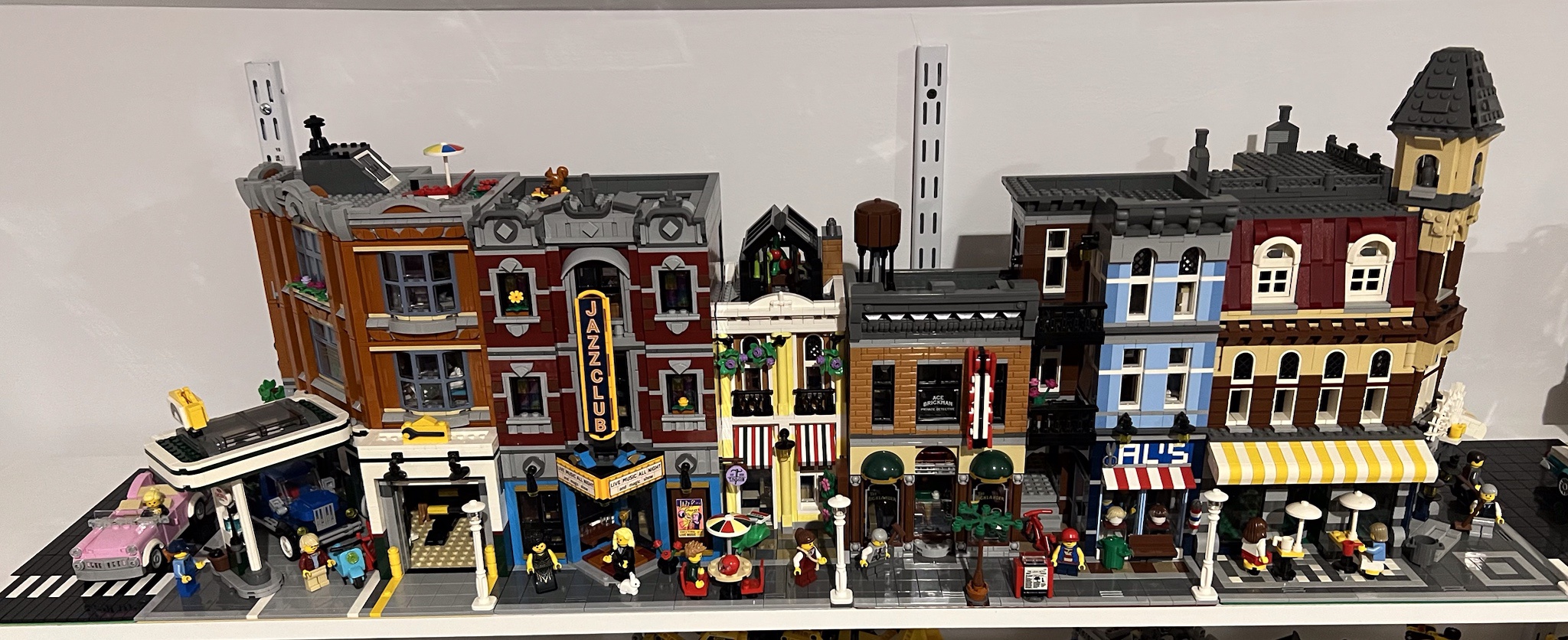 After 18 years, 54,412 pieces, and 218 minifigs, behold the Lego Modular Row!