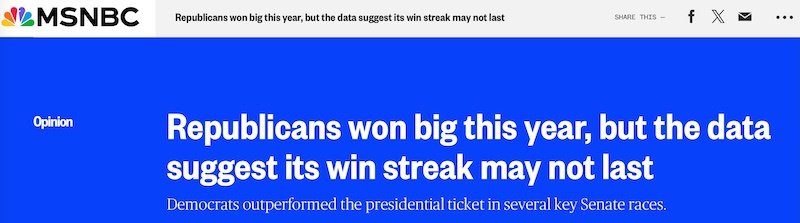 Michael A. Cohen Explores the Republican Victory of 2024: Will Their Winning Streak End Soon?