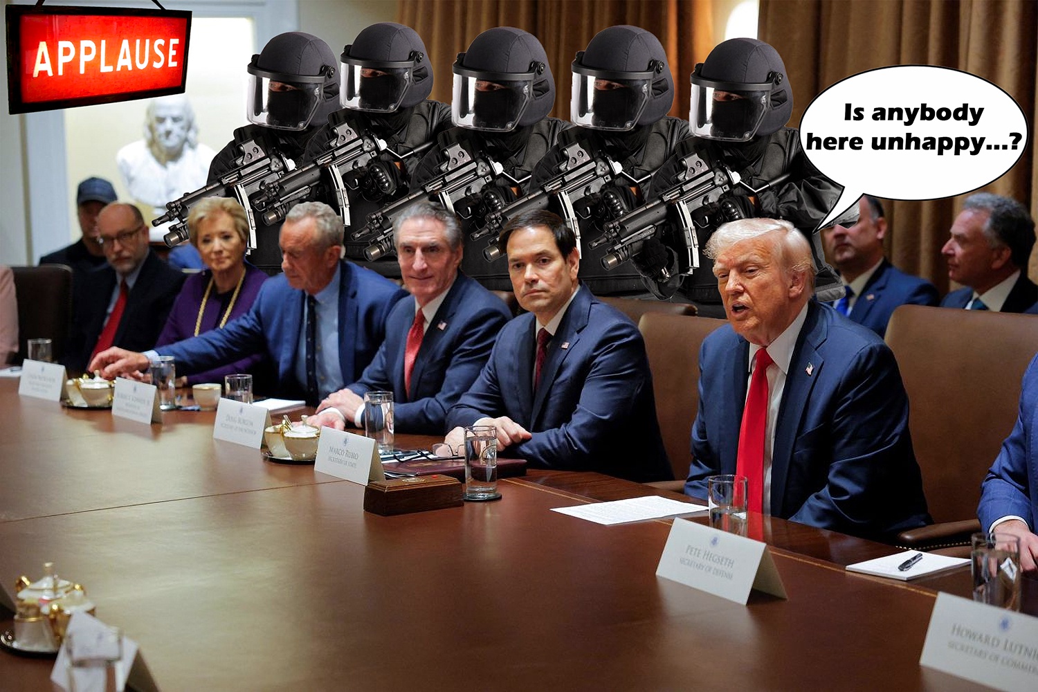 My thoughts during Trump's cabinet meeting today...