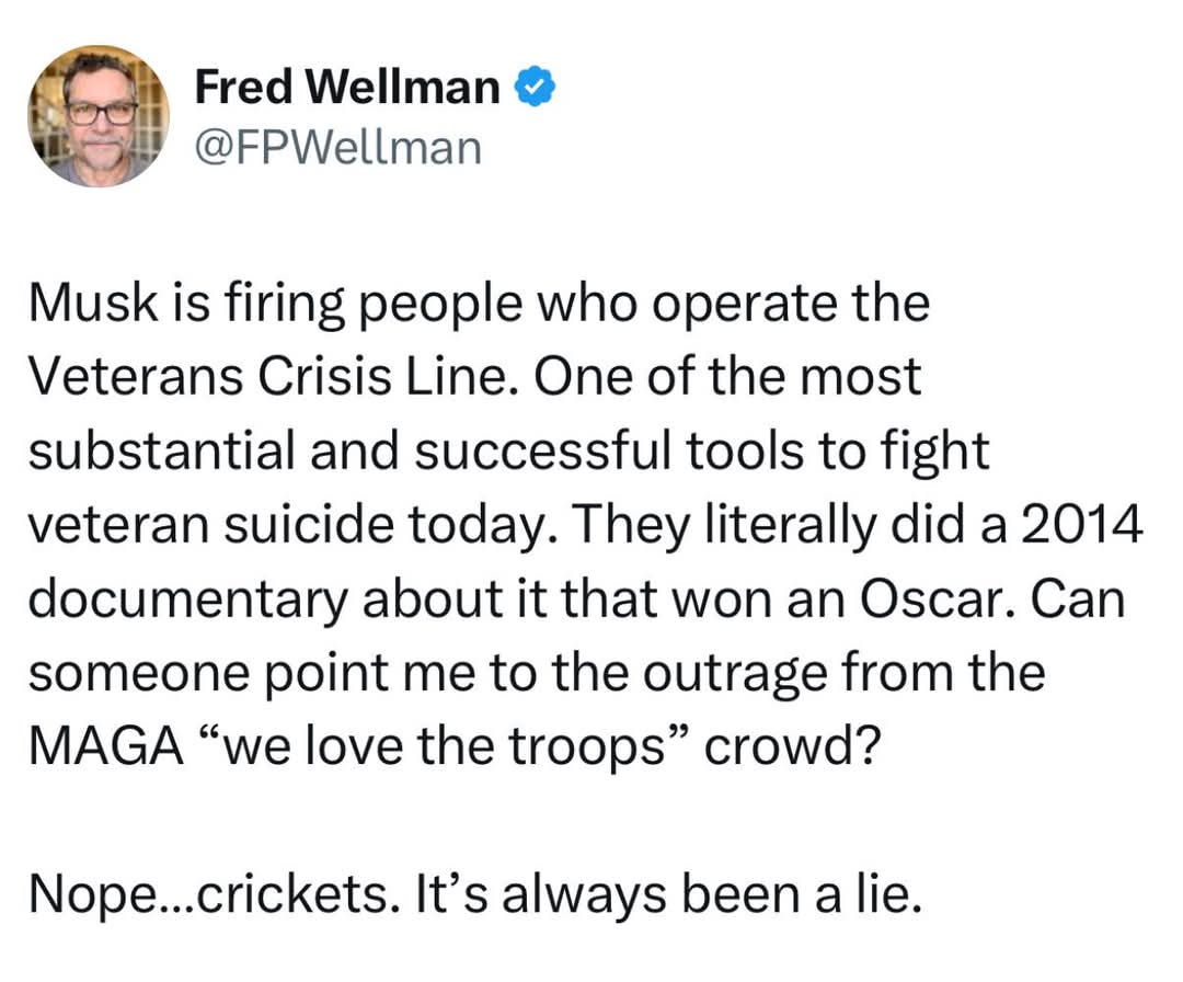 Imagine being the wealthiest and most powerful person and using that power to strip away a veteran's chance at life. What a flex!