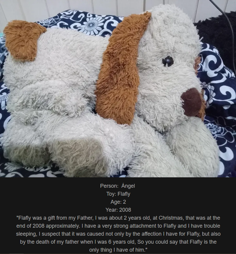 Day 858: Join me on my journey at www.saidtheskinhorse.com, where we celebrate the bond with our beloved childhood toys. Meet Flafly, our latest addition!