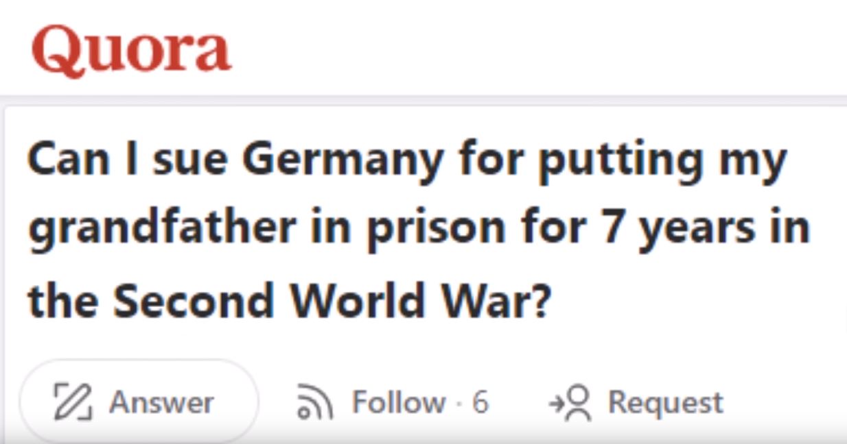 I can't believe someone actually asked that question