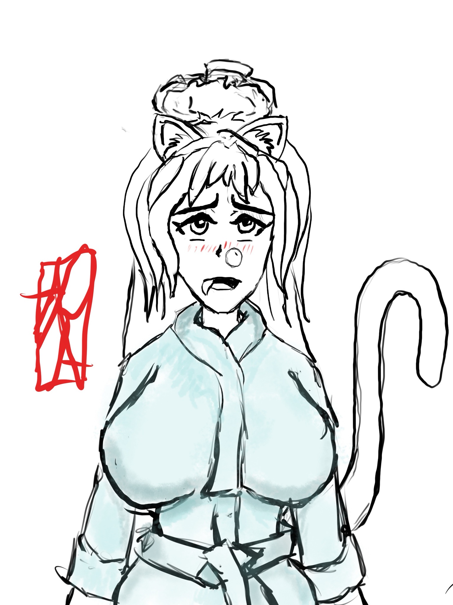 Day 178 of my quest to draw the ultimate big titty catgirl in hopes of finding my perfect cosplay waifu.