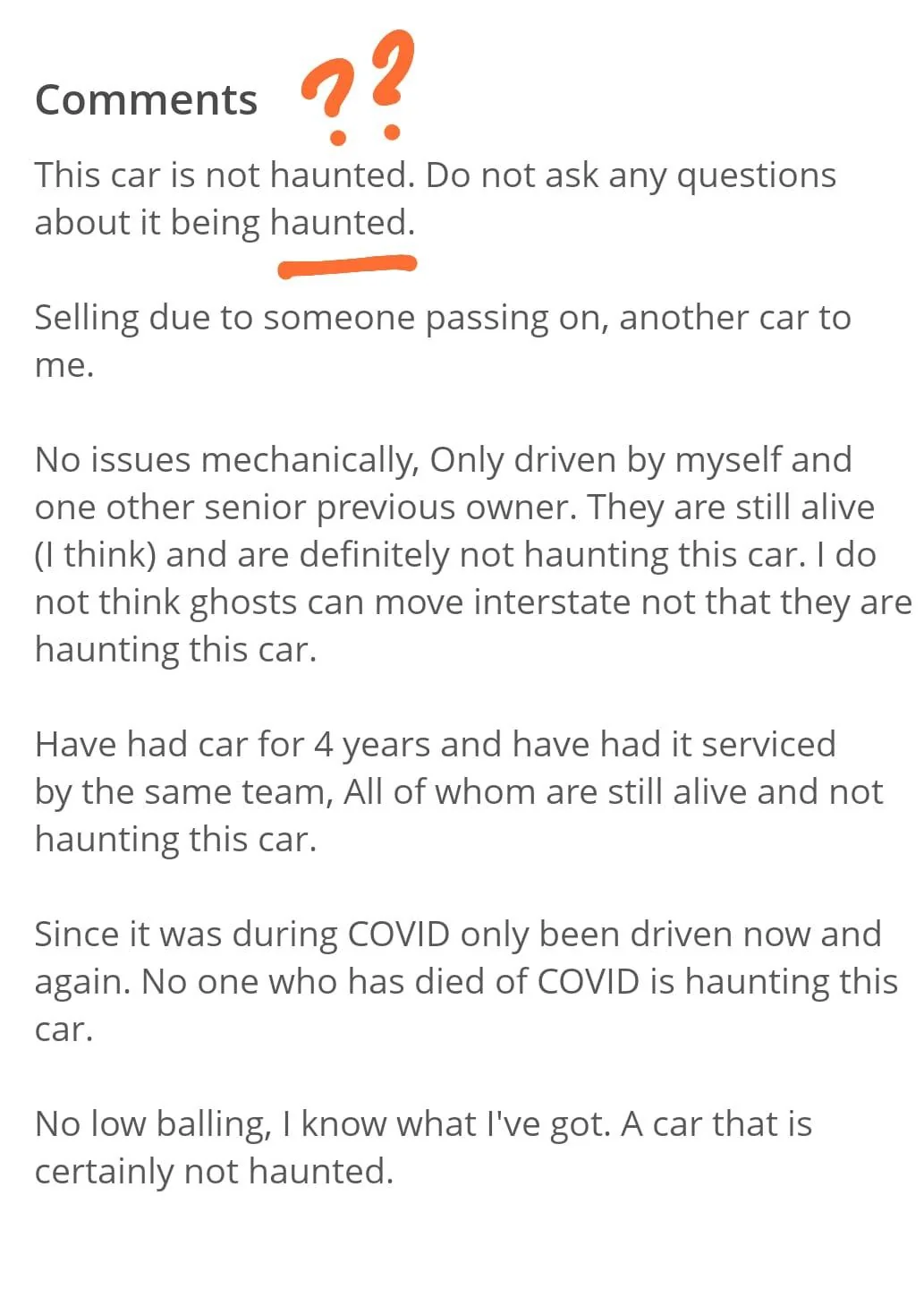 Definitely Not Haunted: A Spooky Assurance