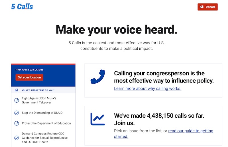 Taking a Stand: Join the Fight with 5calls.org