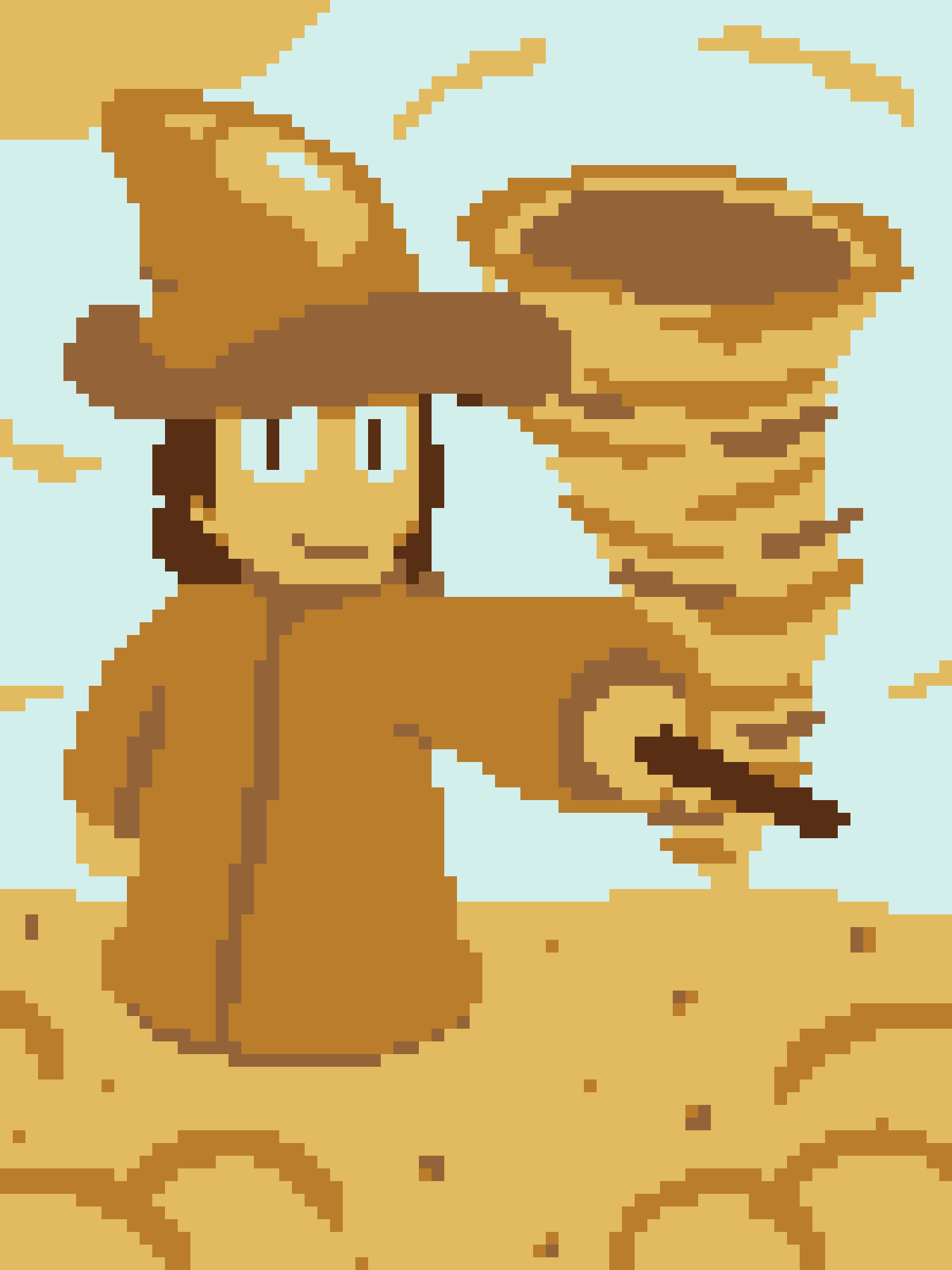 Pixel Art Magic: The Sand Mage Comes to Life