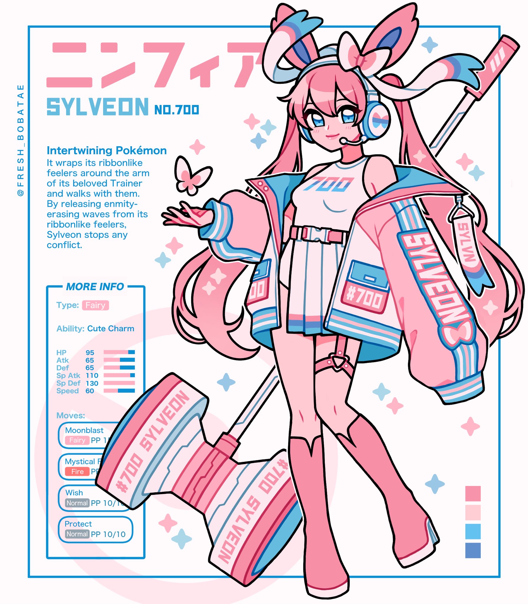 Creative Fan Art Featuring Humanoid Sylveon