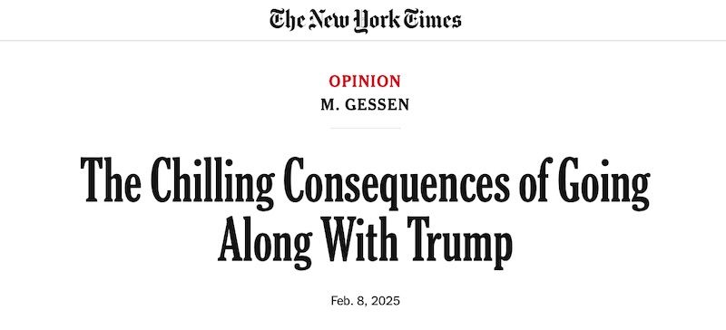 M. Gessen Explores the Dangers of Complacency with Trump (NY Times Excerpt)