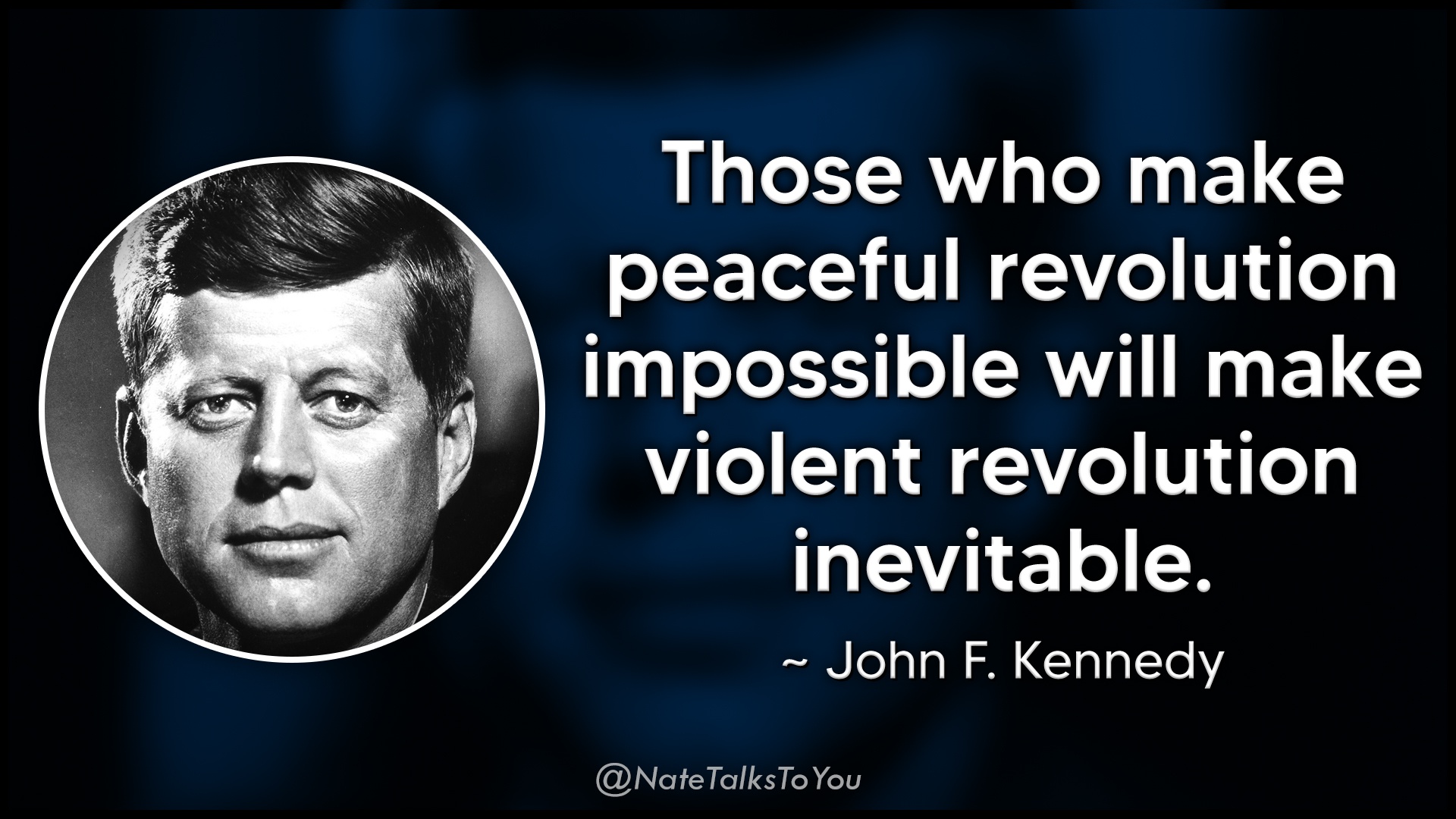 John F. Kennedy's Insightful Thoughts on Revolution