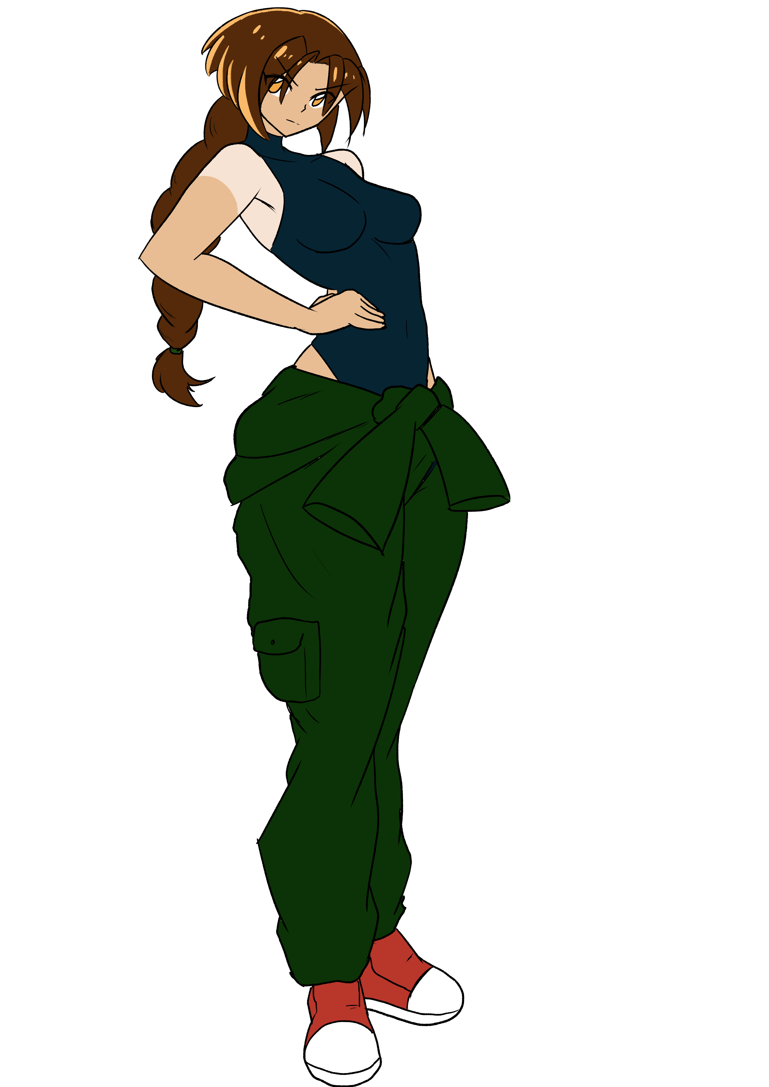 Tomboy Concept Art Featuring My Original Character