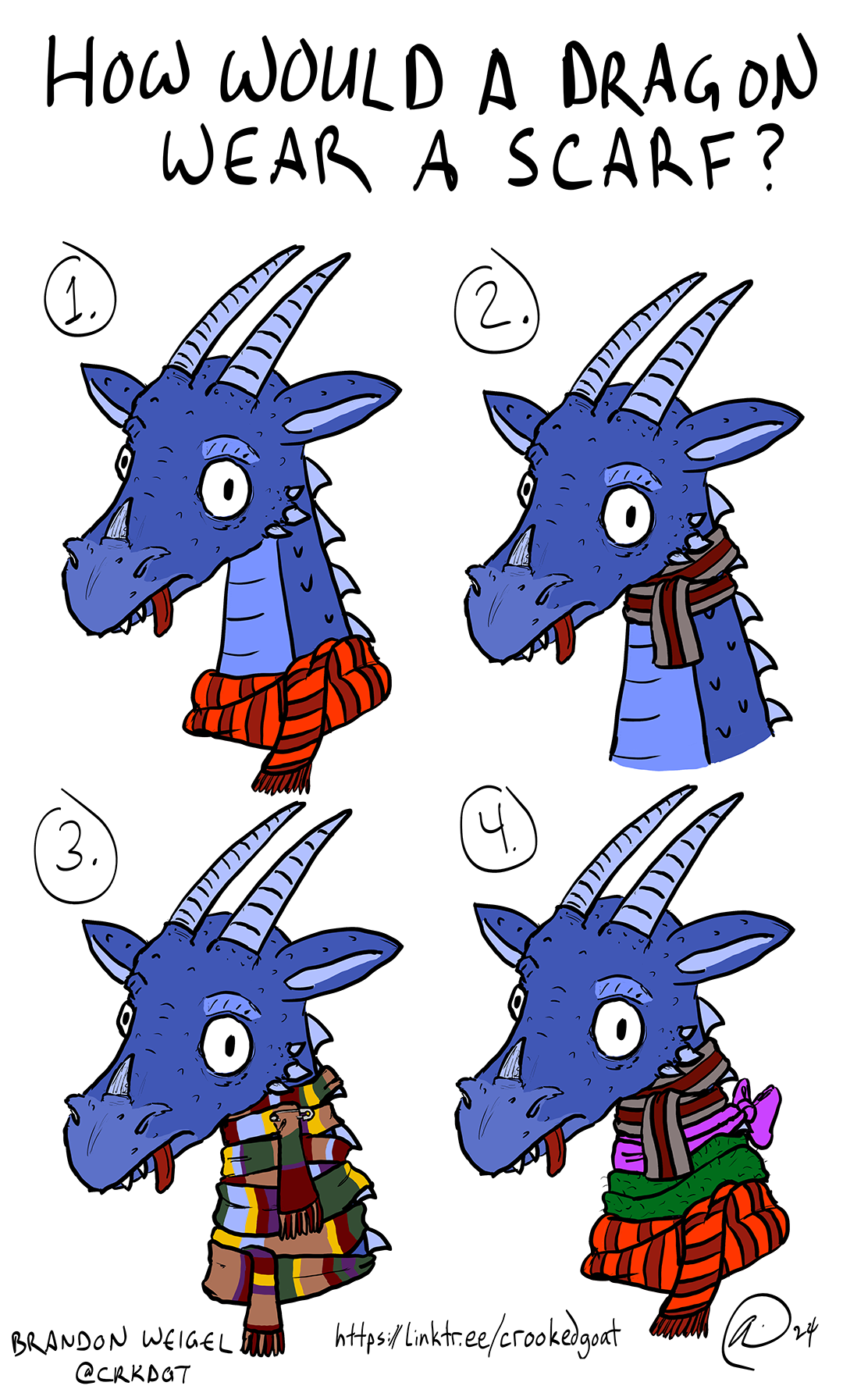 Imagining a Dragon in a Scarf: How Would It Look?
