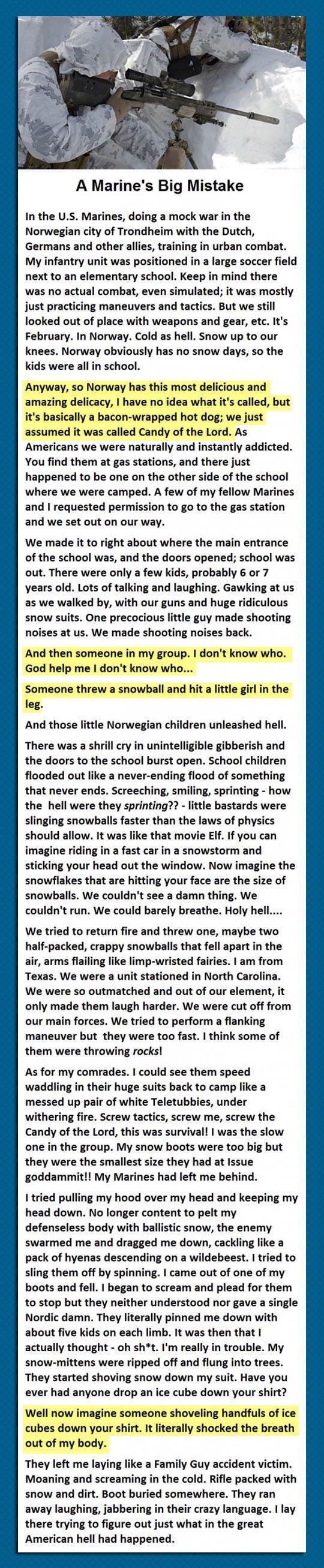 Celebrating the epic snowball fight with a throwback to THE legendary battle.