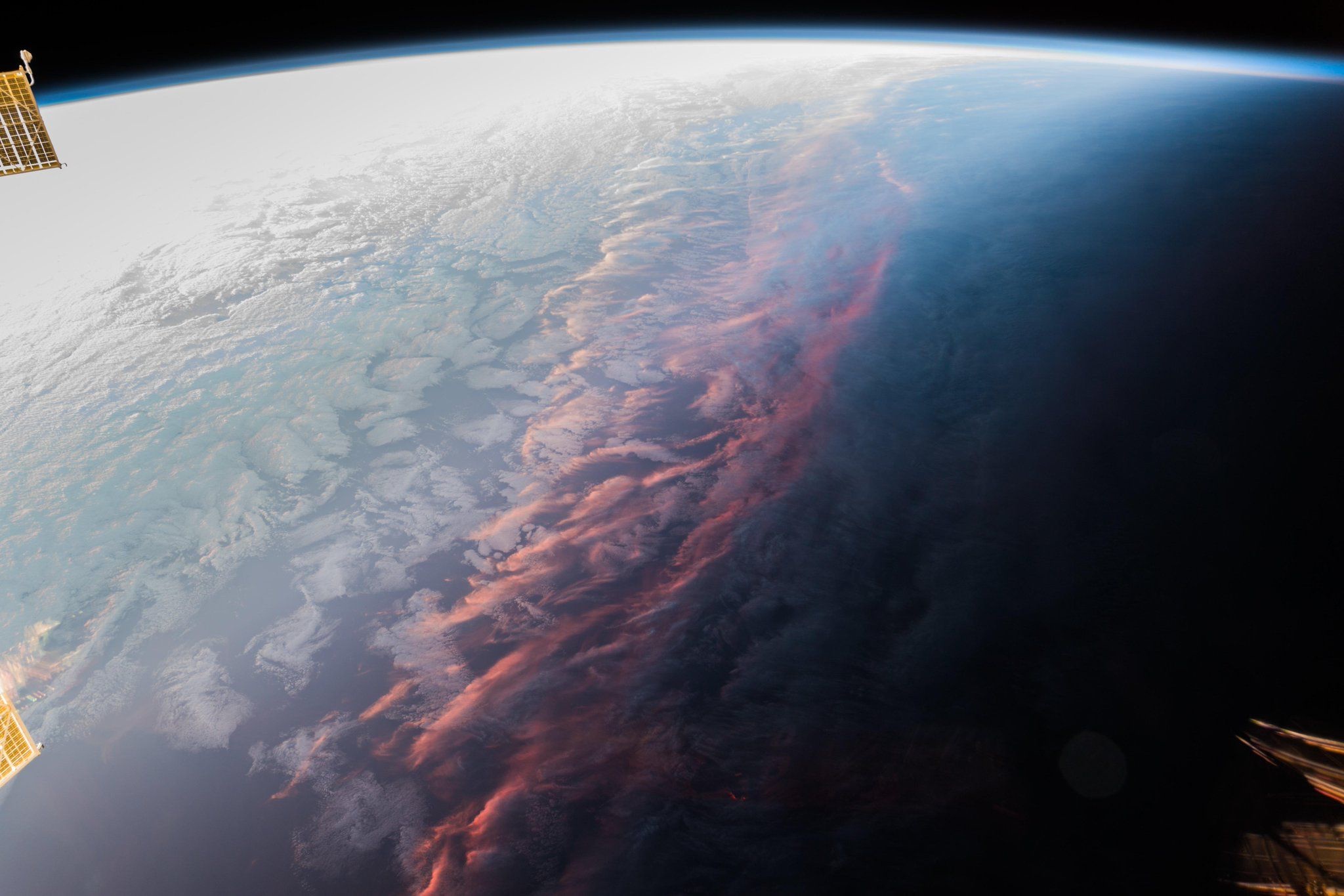 Witness the Stunning Sunset from Space