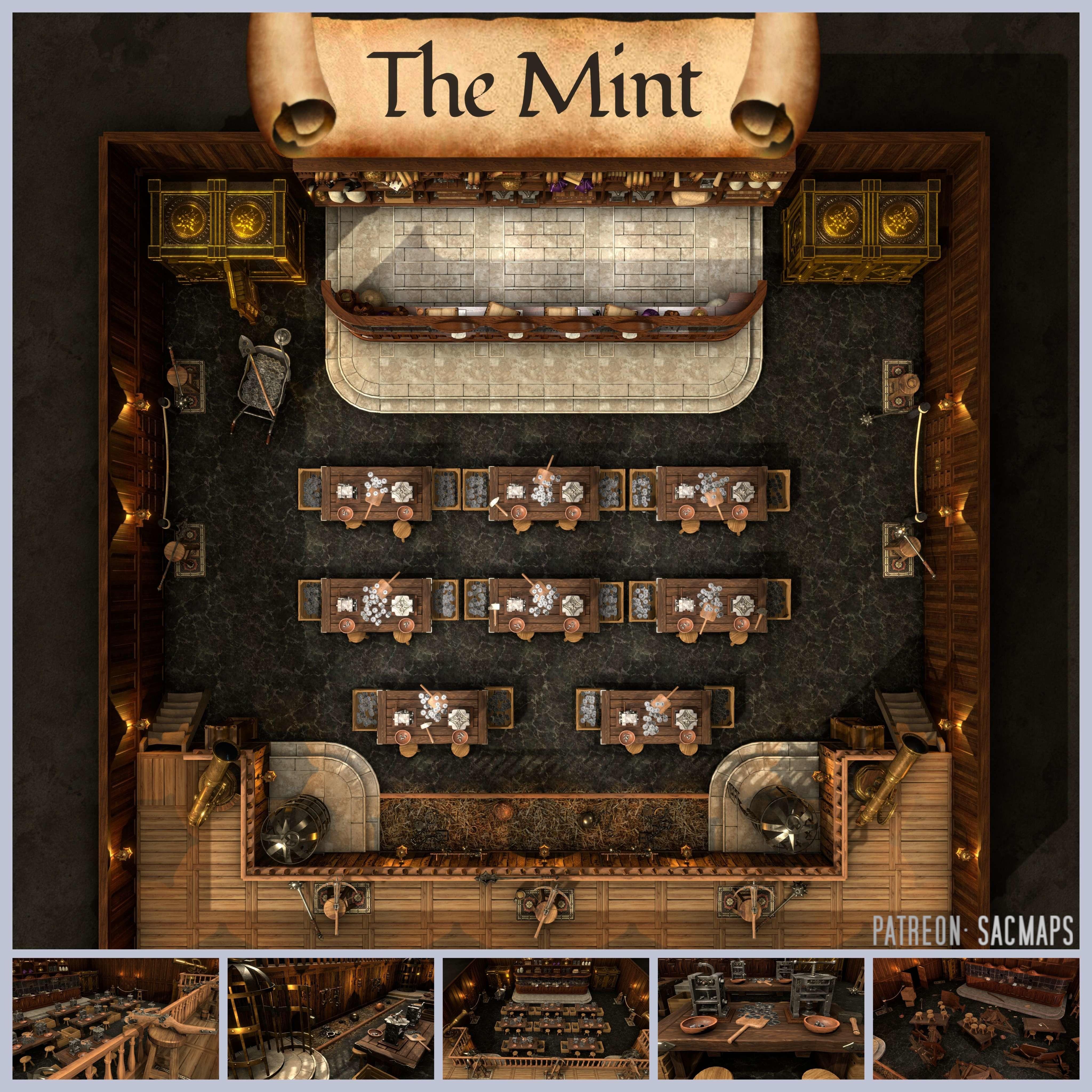 Discover The Coin Mint: Free DnD and TTRPG Maps Await!