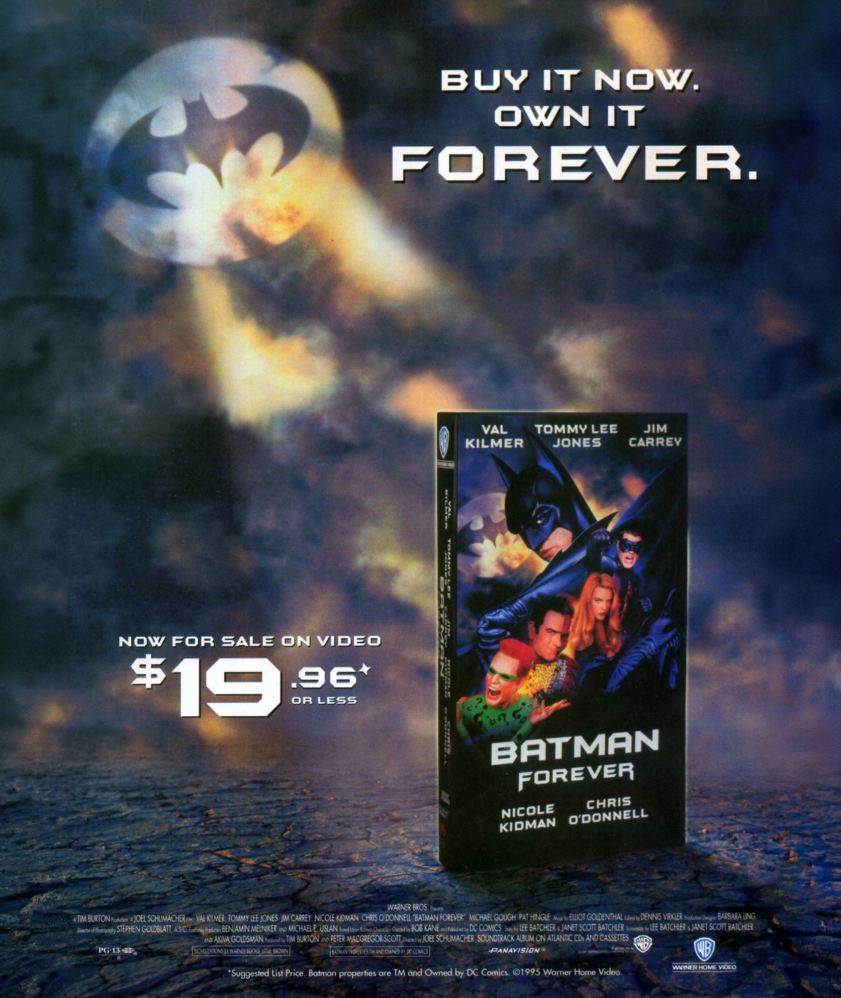 Relive the nostalgia with Batman Forever: Own the Classic Home Video Ad Now!