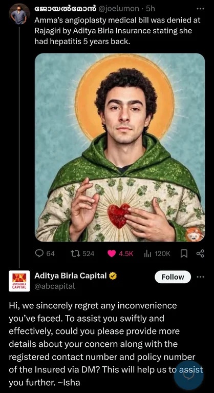 After his mom's health insurance was denied, this guy took action with a Luigi Mangione pic, and suddenly the company responded!