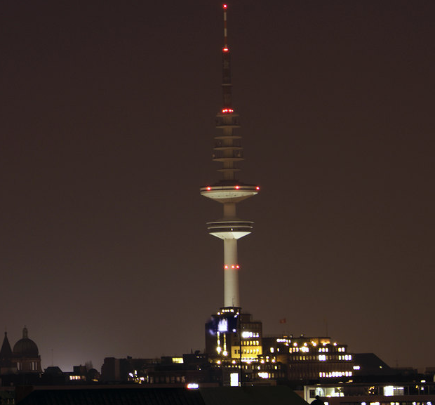 A Stunning View of the Tower in Hamburg