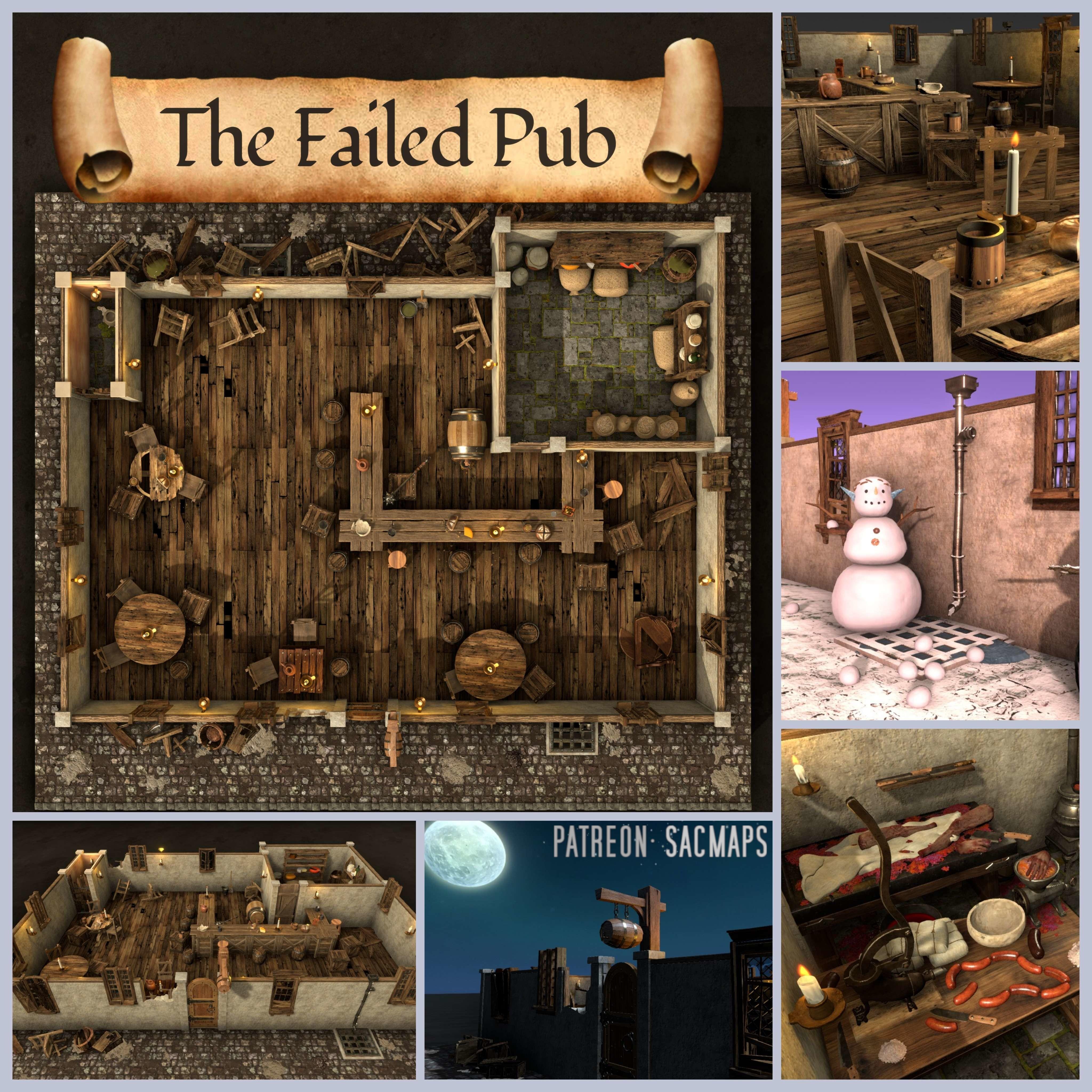 The Failed Pub: Free DnD and TTRPG Maps Await!