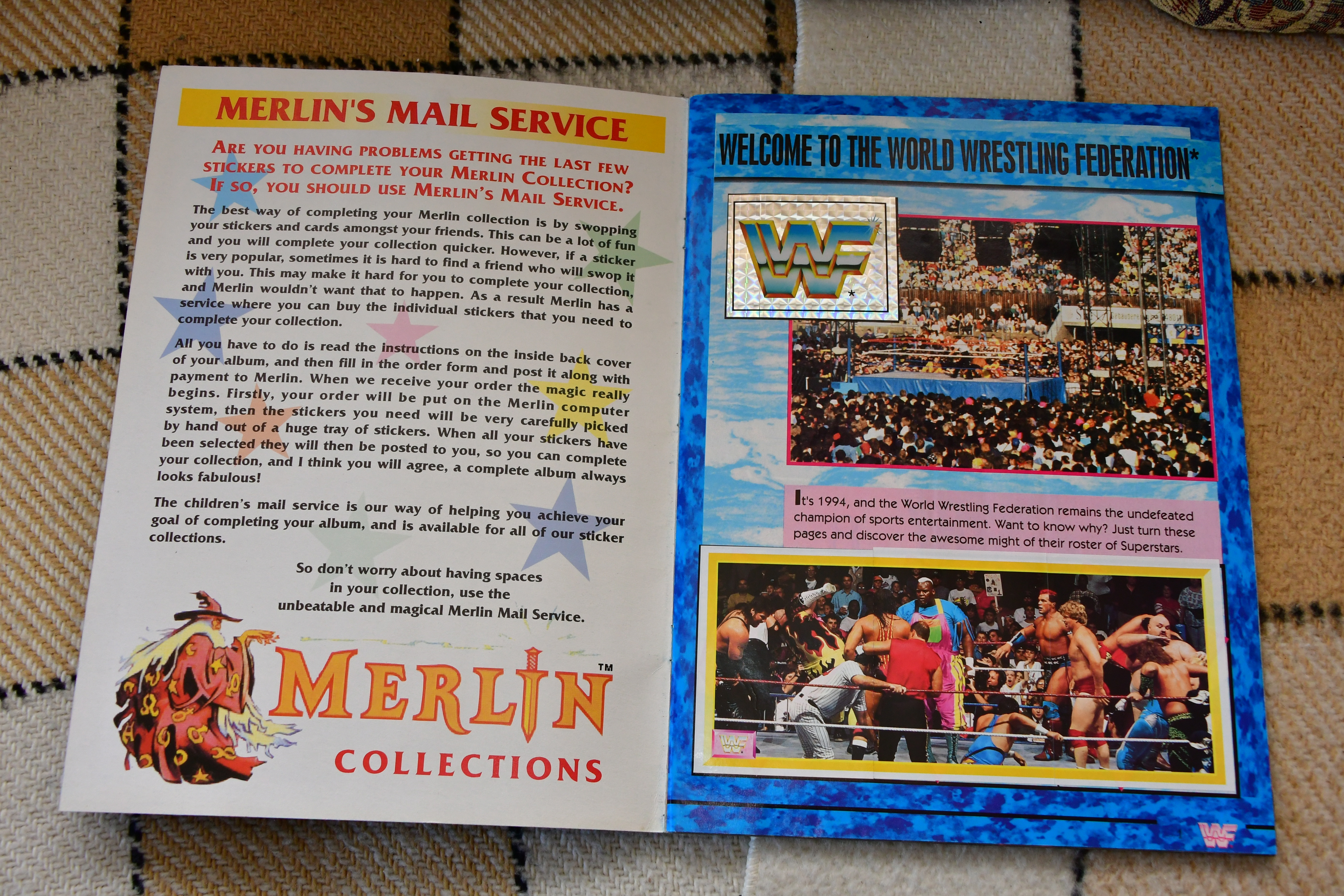 Throwback to the WWF Merlin Sticker Album from 1994