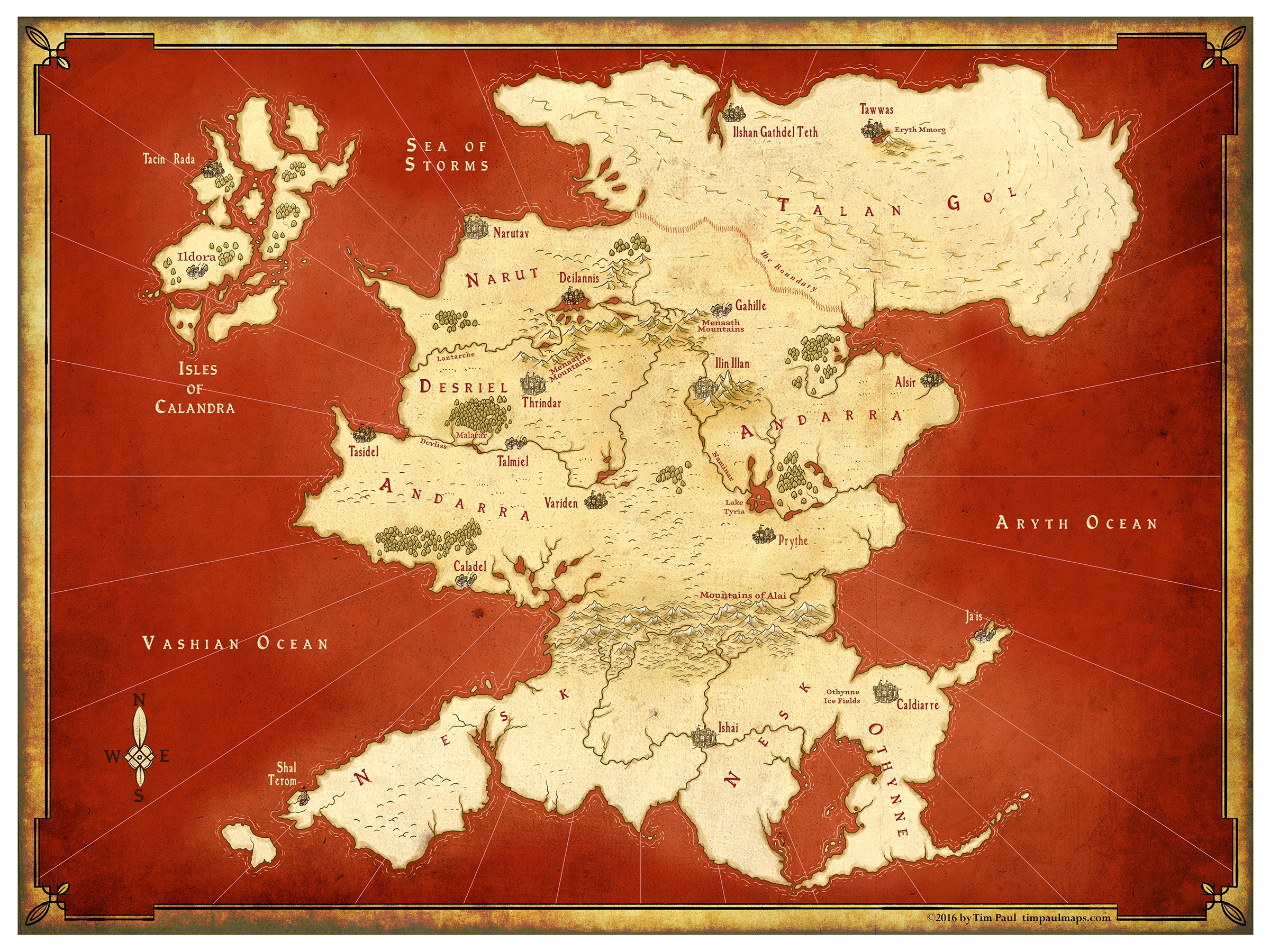 Exploring the Enchanting Map of Andarra from The Licanius Trilogy