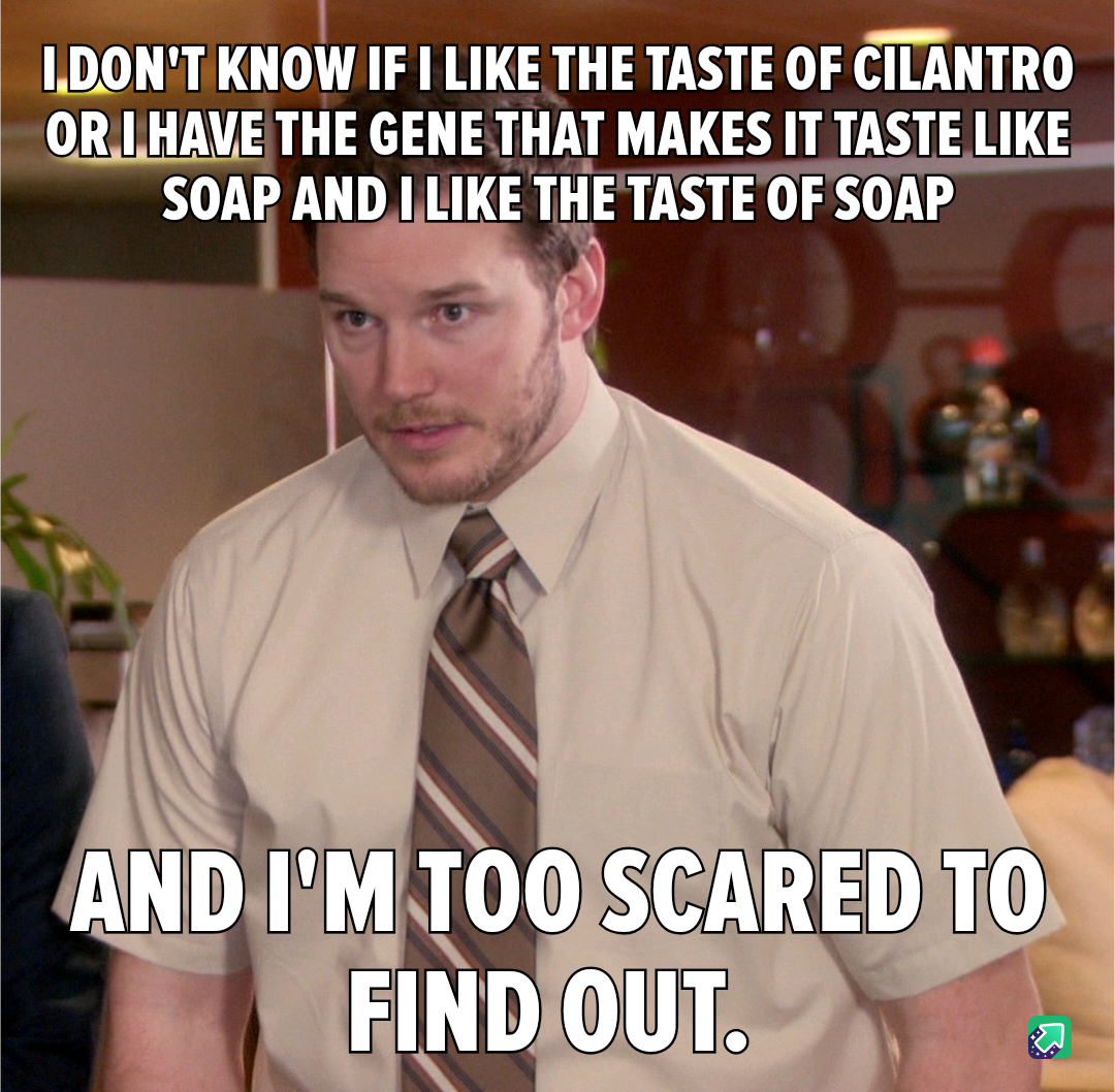 Soap that tastes like cilantro? Yes, please!