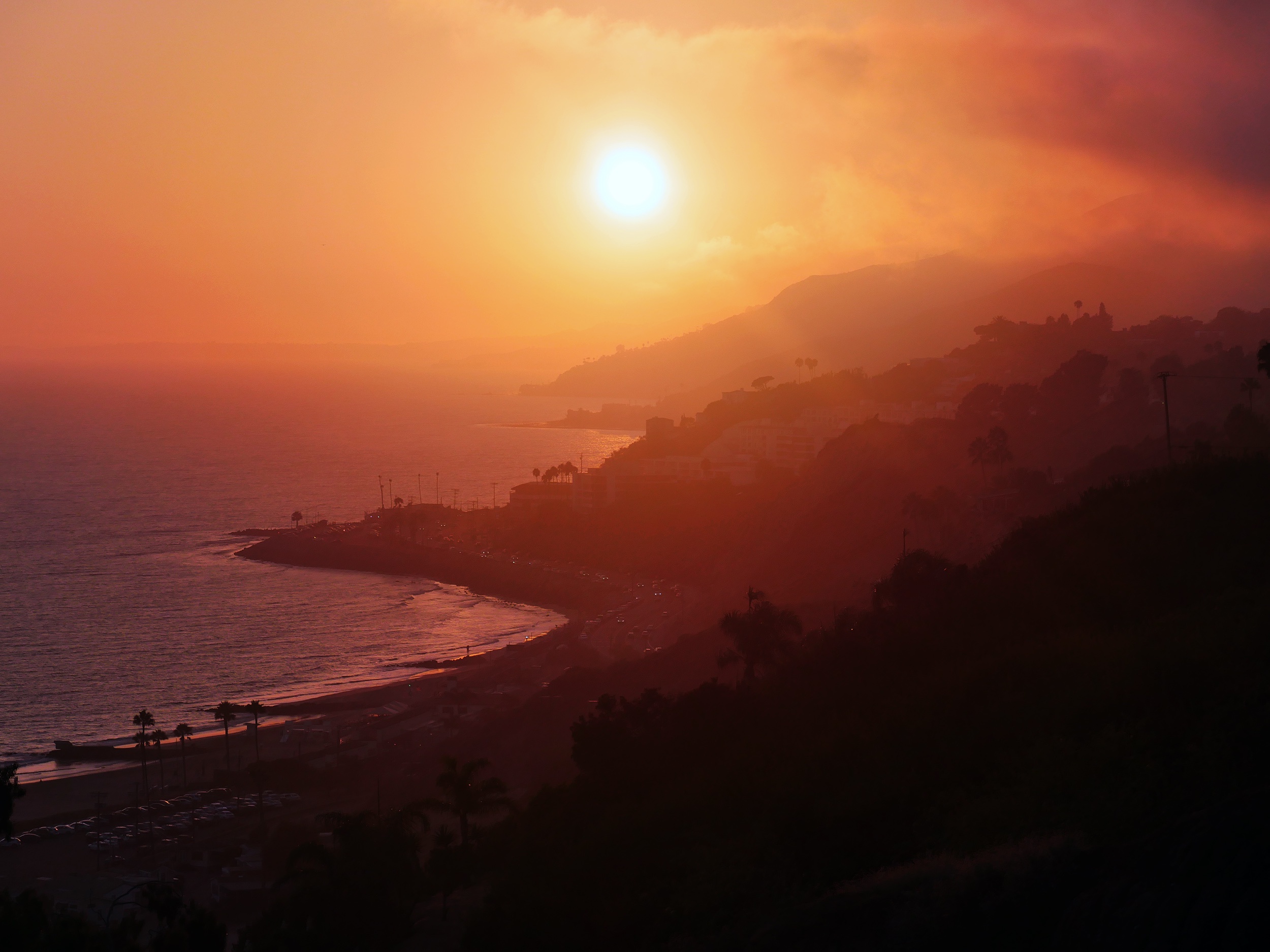 Breathtaking Sunset Over the Pacific Coast Highway