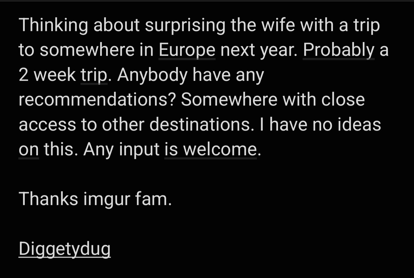 Is anyone out there? Hello? Anyone?