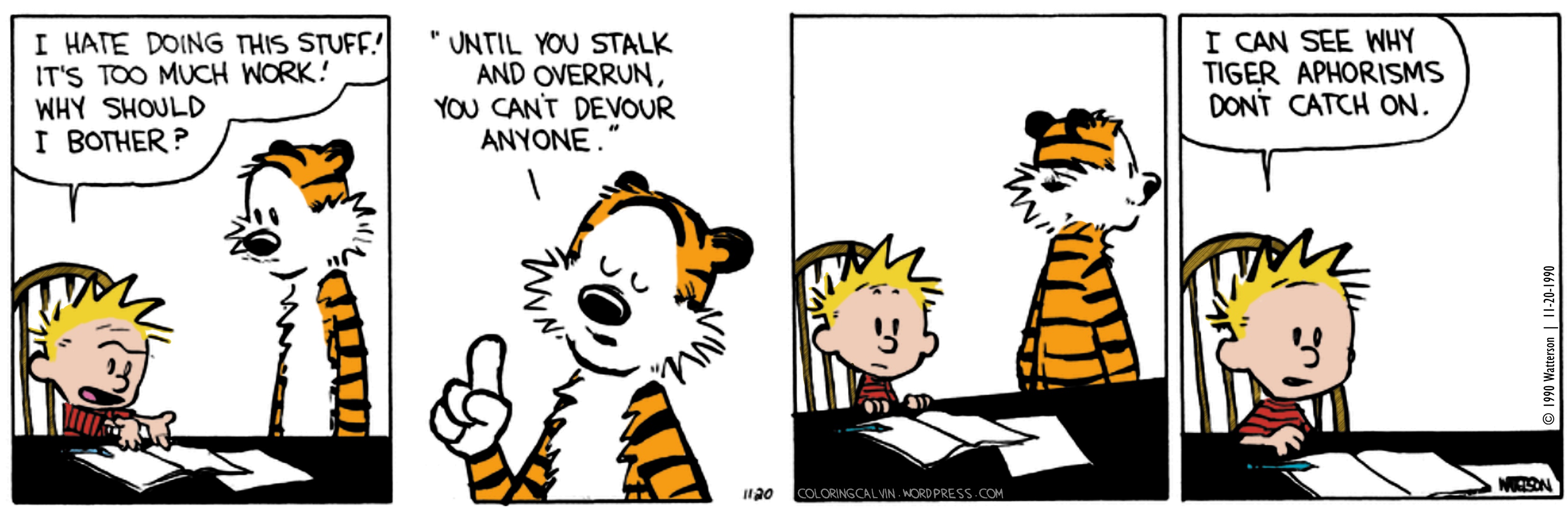 Wise Words from Hobbes: Calvin and Hobbes Edition