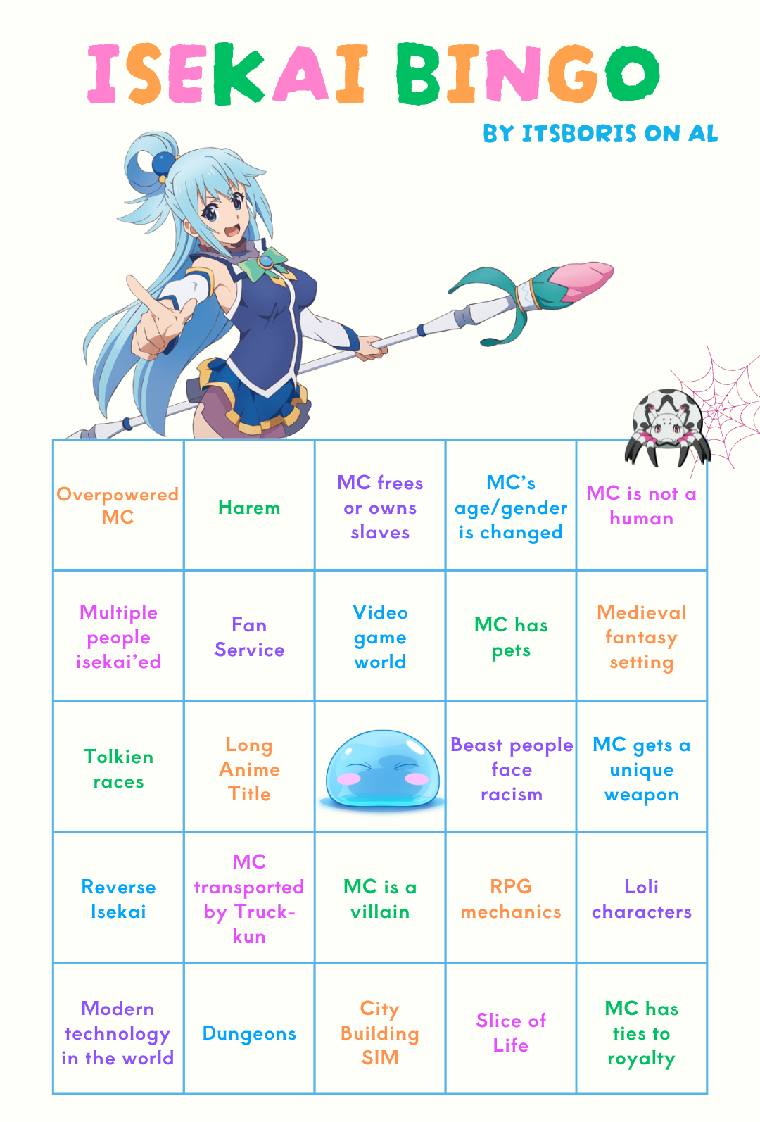 My Unique Take on Isekai Bingo