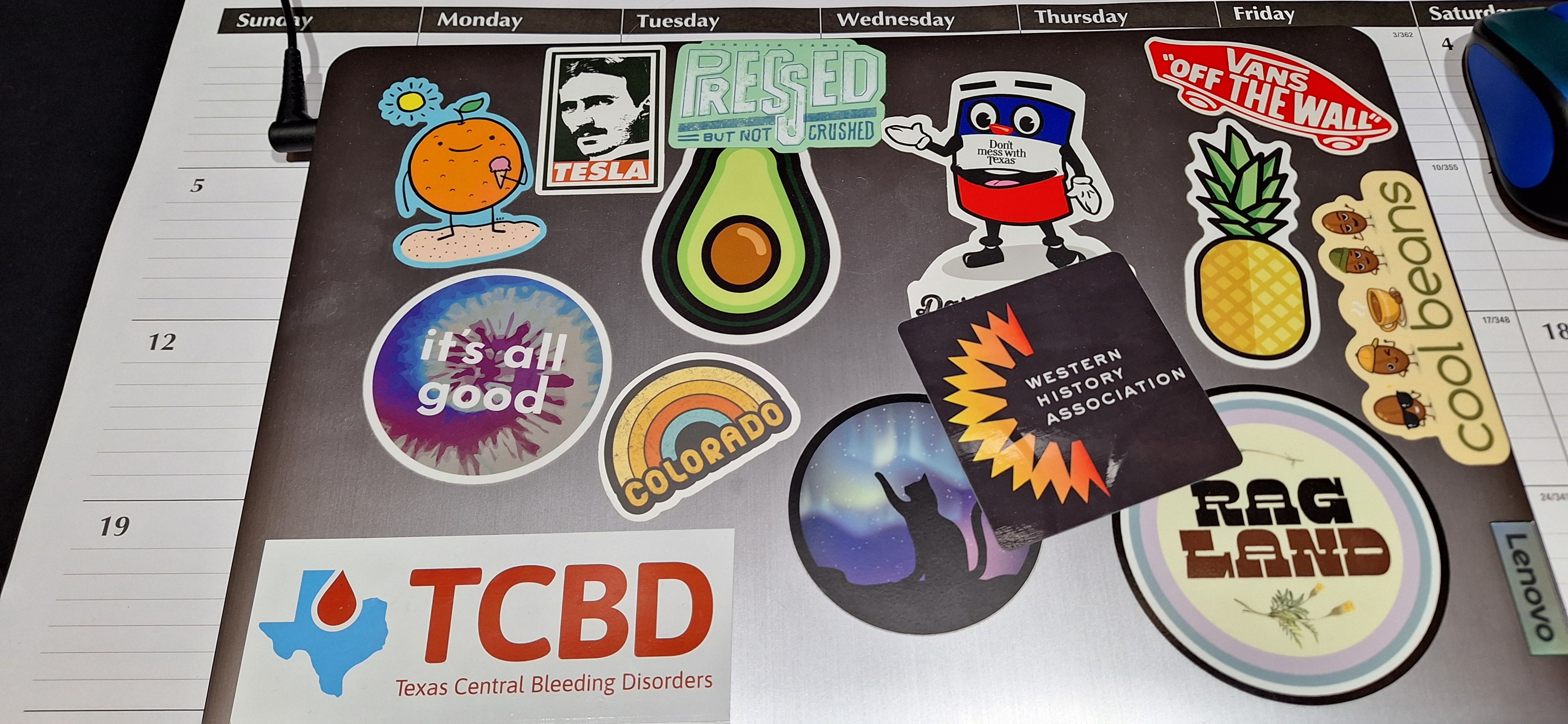 My laptop is a canvas of stickers