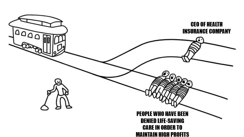 It's like witnessing the trolley problem unfold in real life.