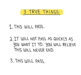 Taking life one day, one hour, one minute at a time