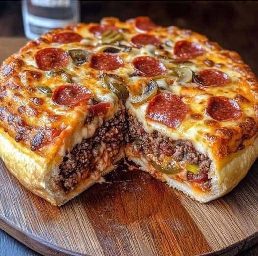 Authentic Italian pizza pie crafted by a loving Momma.