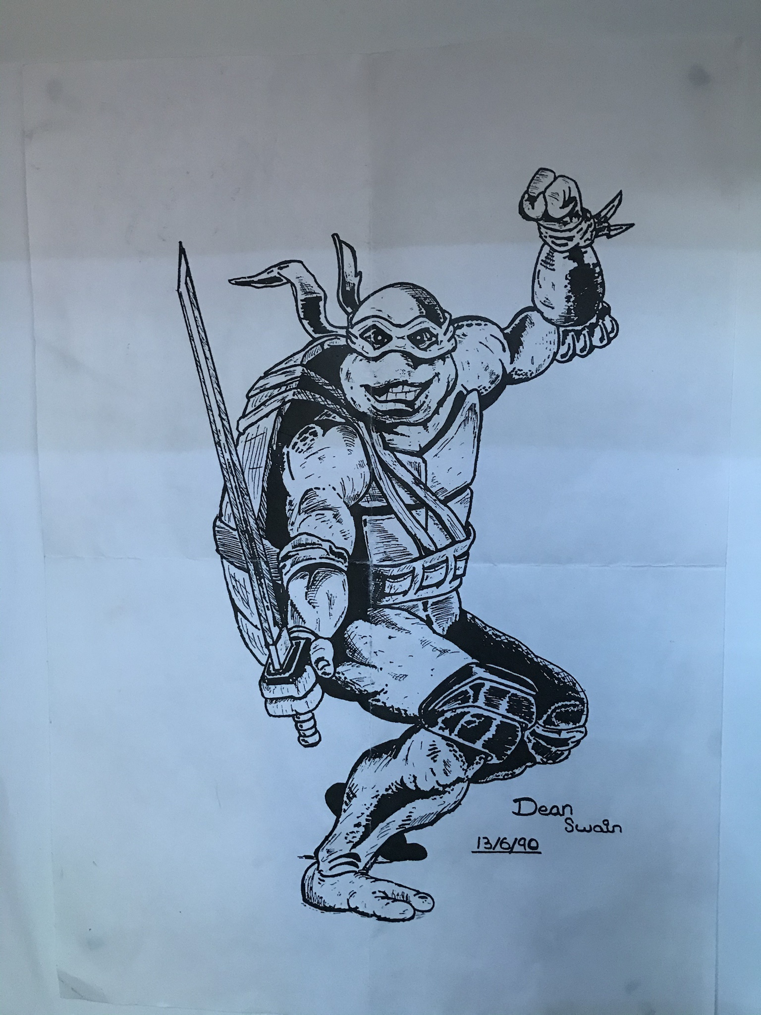 Check Out This Ninja Turtle Drawing I Made When I Was 15