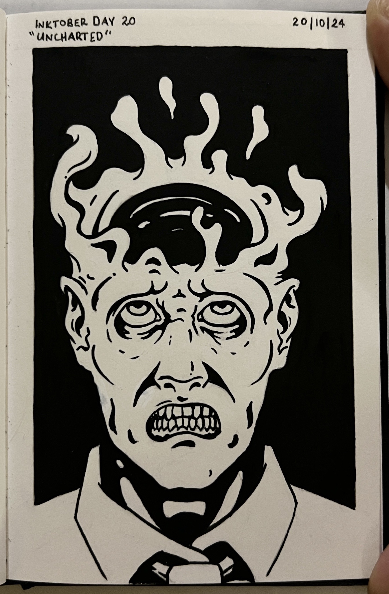 Inktober Day 20: Embracing the Spirit of 'Uncharted'