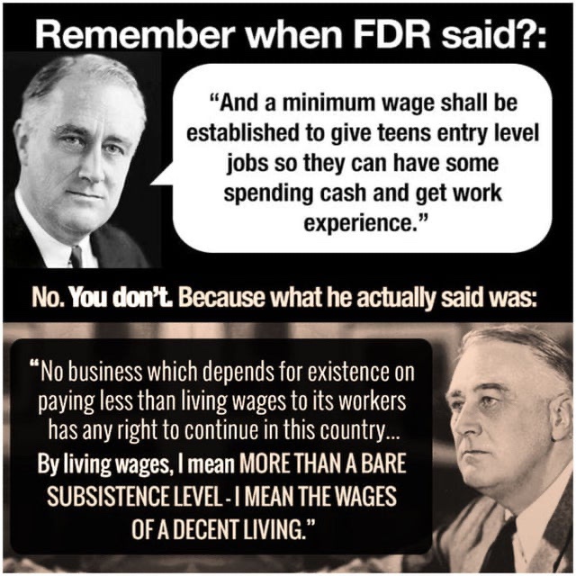 FDR's Original Vision for Minimum Wage