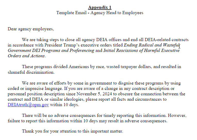 Breaking News: This Email Just Went Out to All US Government Employees