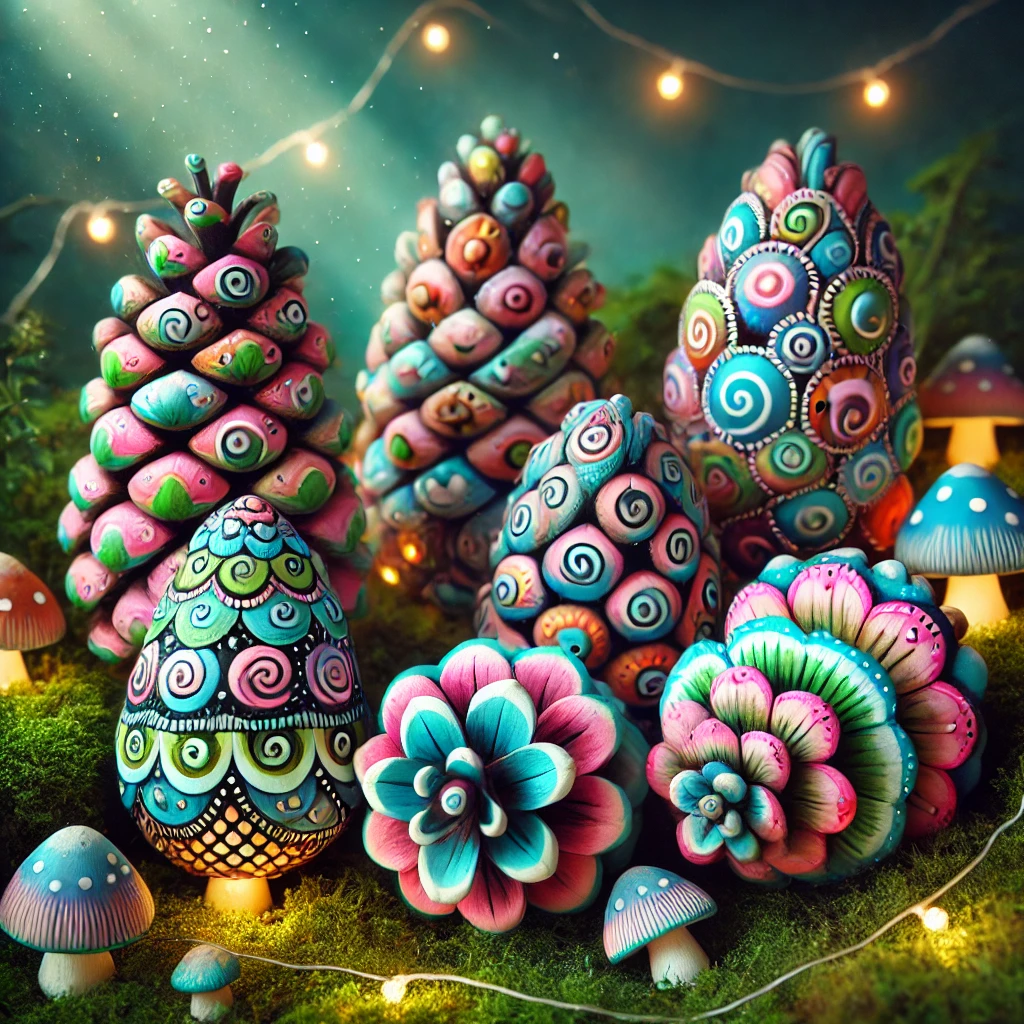 The stunning transformation of a pinecone