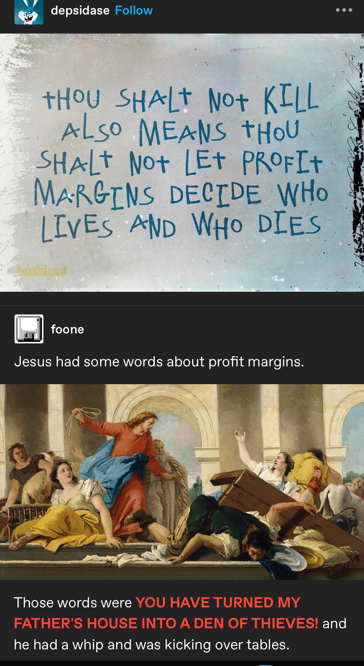 Jesus Weighs In on Profit Margins