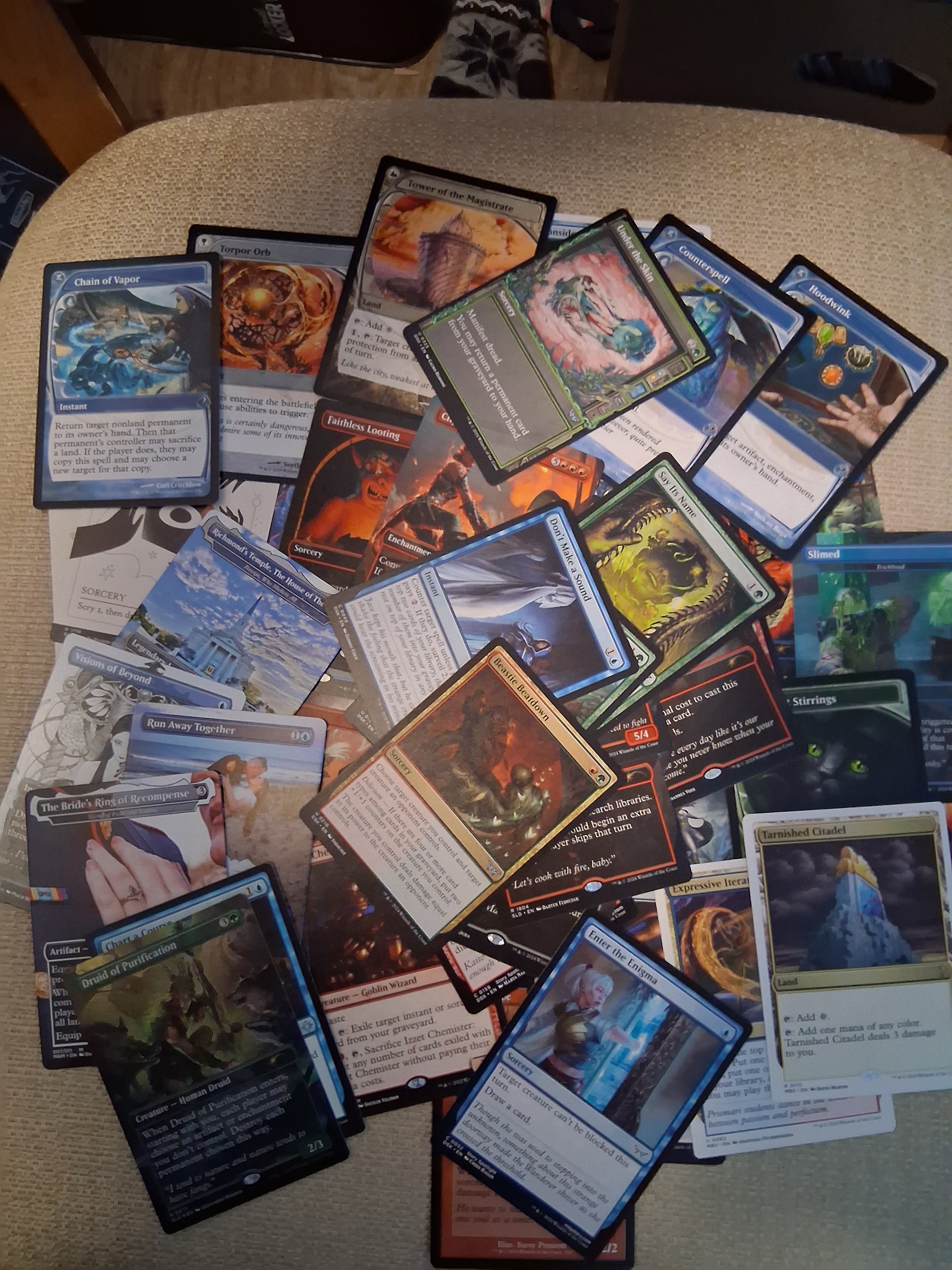 My Impressive Collection of Pricy Cardboard for a Storm Deck