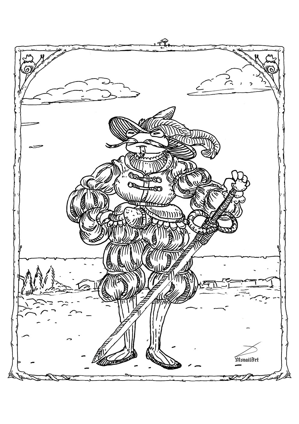 Today's Art Project: A Landsknecht Frog