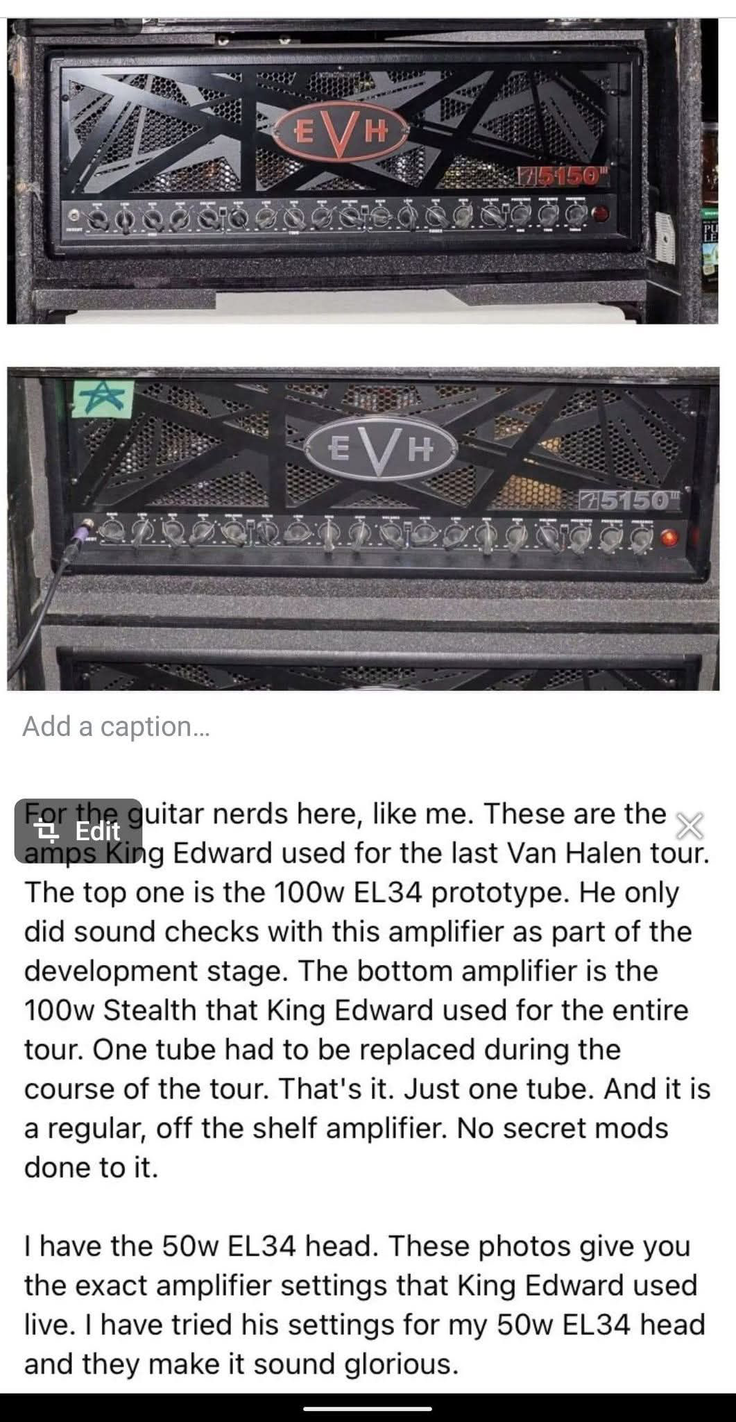 The Legendary Edward Van Halen's 5150 Stealth Guitar from the Final Tour