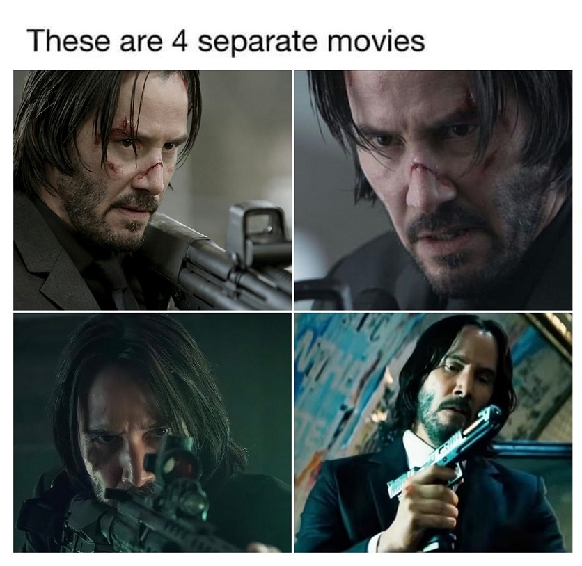 Choose one movie and watch it four times – it's basically the same experience!